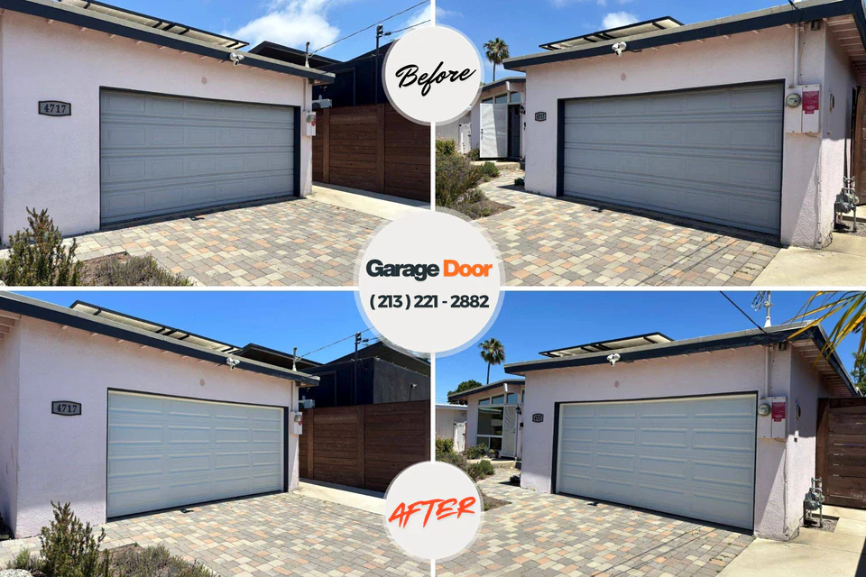 Before and after: garage door repair Union City, PA